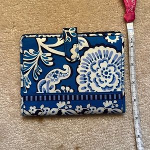 VB passport id wallet in blue pattern